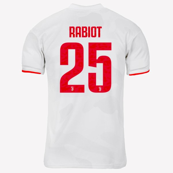 Trikot Juventus NO.25 Rabiot Auswarts 2019-20 Grau Weiß Fussballtrikots Günstig